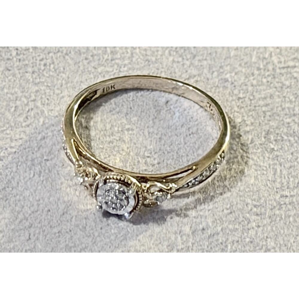 Estate Gold and White Diamond Ring